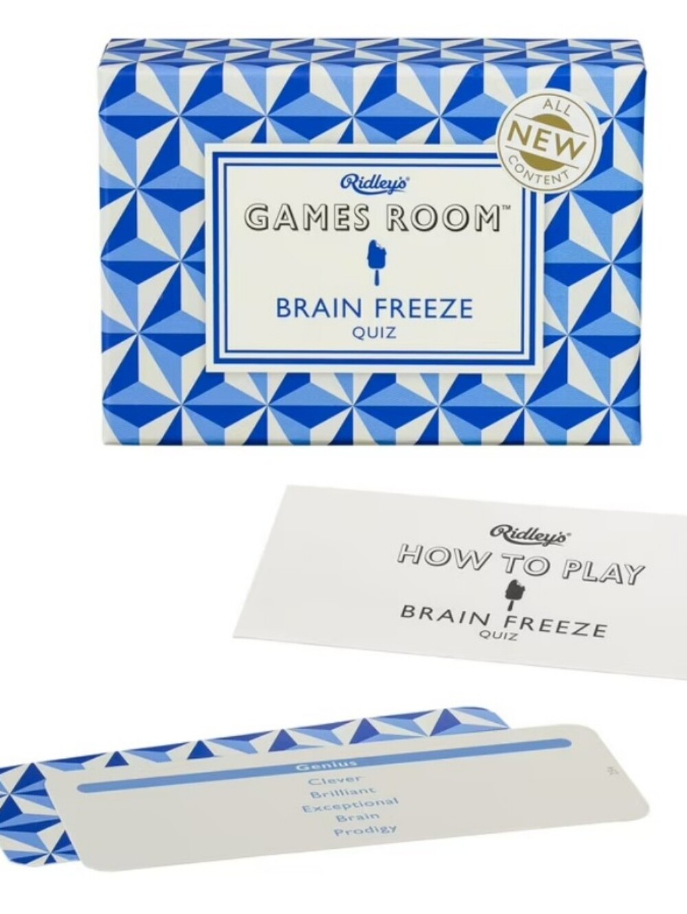 Games Room Brain Freeze Quiz Cards, Word Guessing Questions, Trivia, Game Night